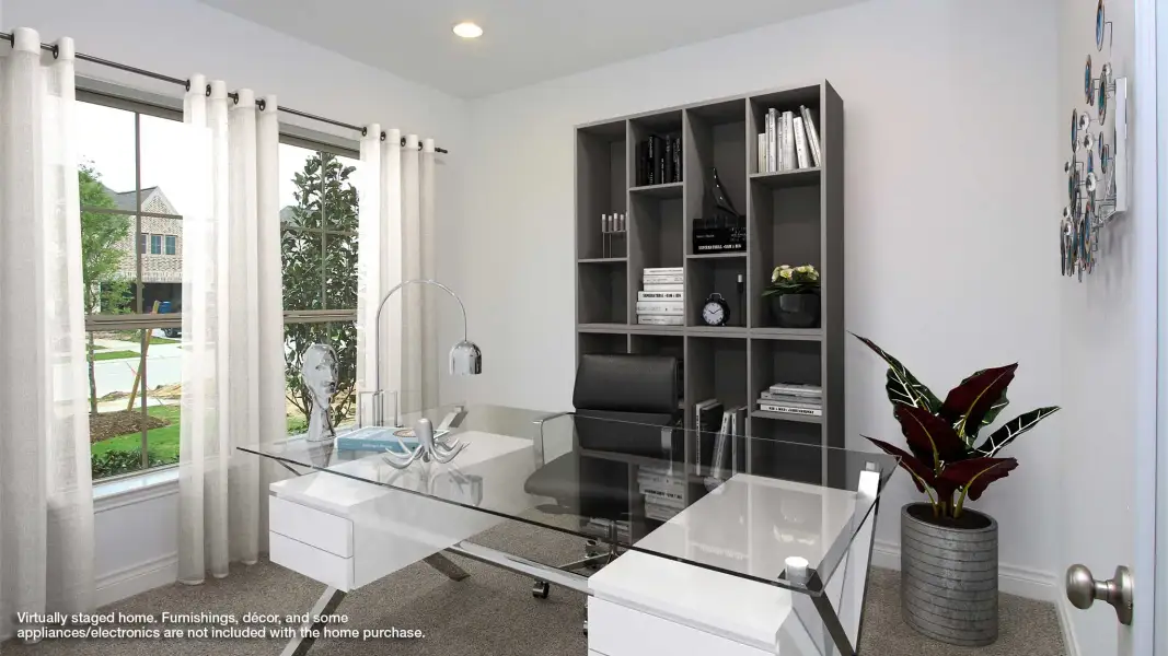 Furnished interior view inside a new home in Grand Central Park, Conroe (Image 6).