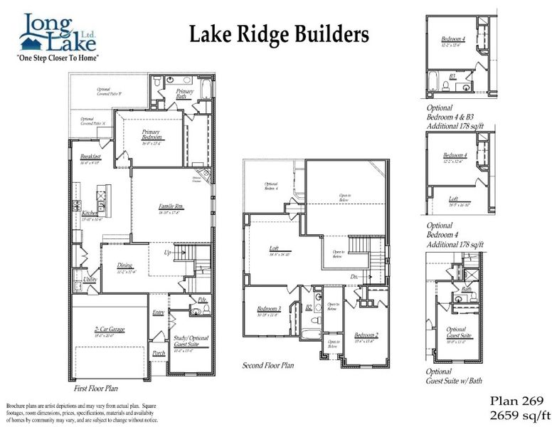 Image 5 representing the Plan 269 by Long Lake Ltd. in Olympia Fields, Fresno, TX.