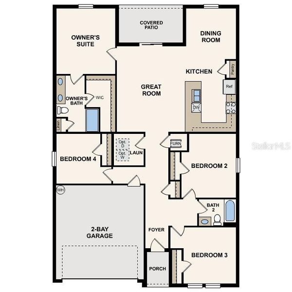 2D floor plan layout of this home in , Ocala, FL (Image 2). 2D floor plan layout of this home in , Ocala, FL (Image 2).