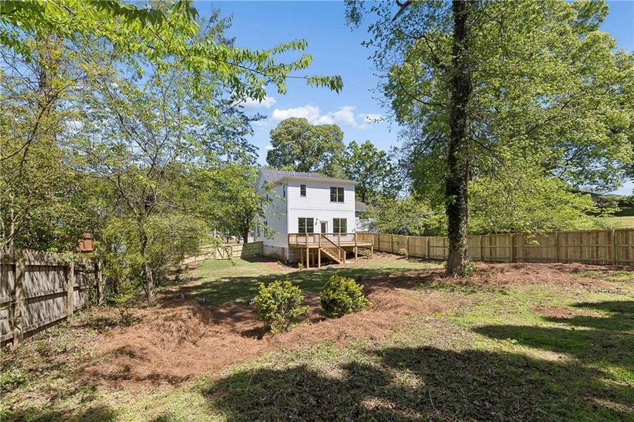 Exterior details and patio area of a home in , Atlanta (Image 27). Exterior details and patio area of a home in , Atlanta (Image 27).