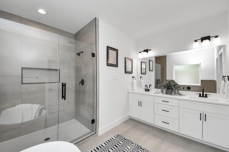 Furnished interior view inside a new home in , Houston (Image 36).