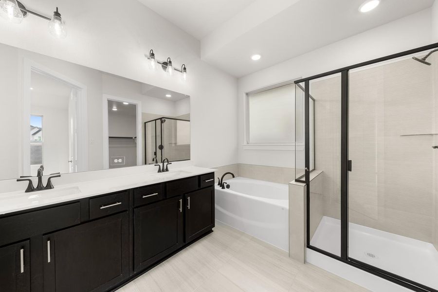 Furnished interior view inside a new home in Discovery Collection at Painted Tree Village, McKinney (Image 8). Furnished interior view inside a new home in Discovery Collection at Painted Tree Village, McKinney (Image 8).