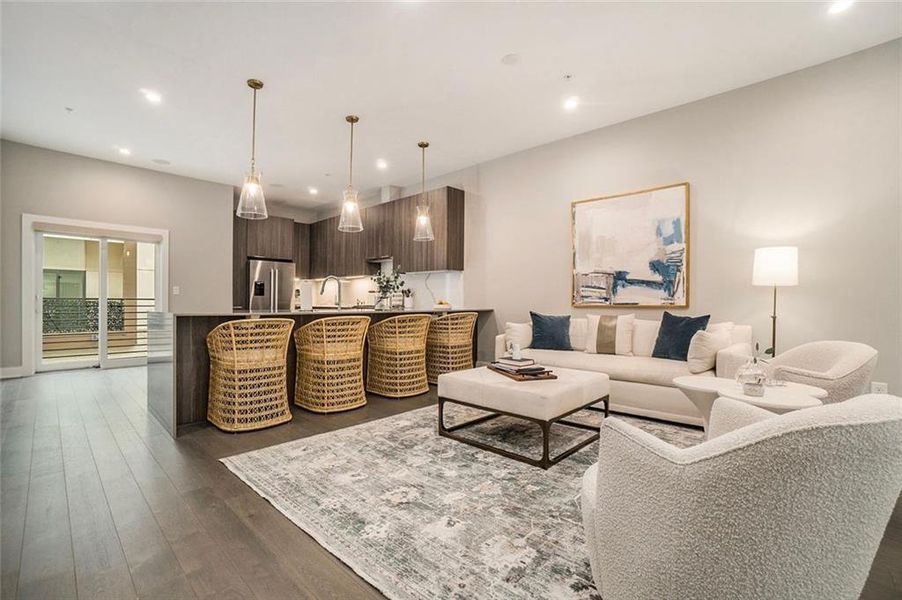 Furnished interior view inside a new home in , Atlanta (Image 16).