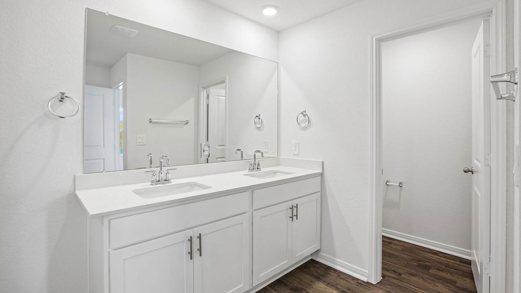 Furnished interior view inside a new home in Prairie Lakes, Buda (Image 14).