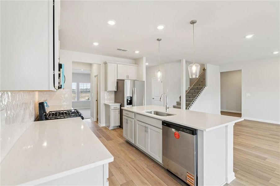 Furnished interior view inside a new home in Preserve at Mountain Creek, Pendergrass (Image 14).