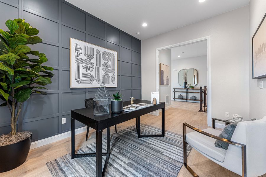 Representative furnished interior of a home built from the Ridge by Taylor Morrison in Parterre Destination Collection, Thornton (Image 18).