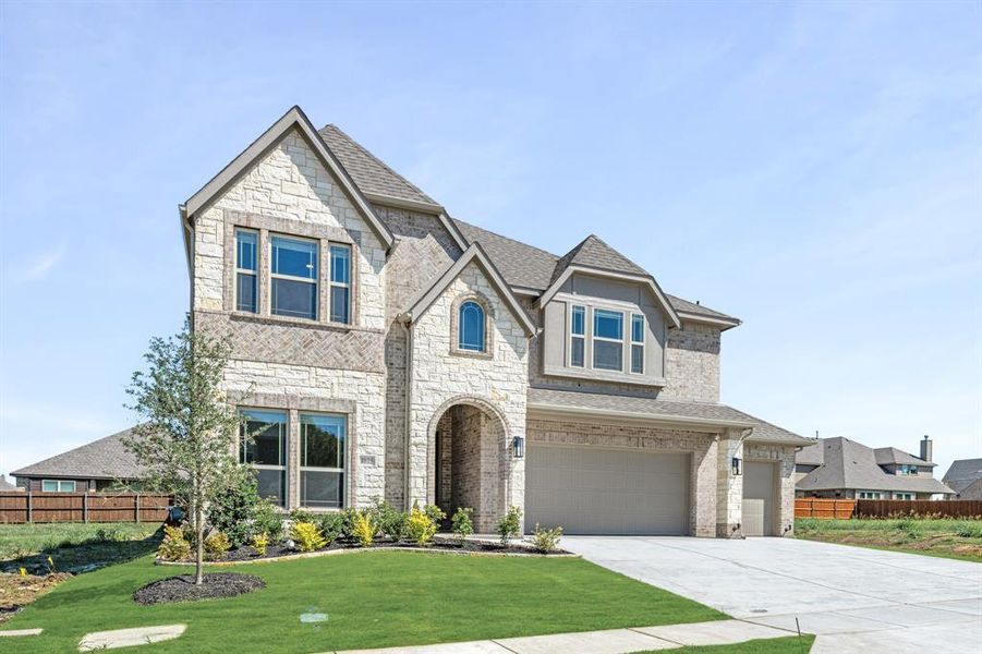 Front exterior of a new home in Eagle Glen 60, Alvarado, TX, highlighting curb appeal (Image 2).