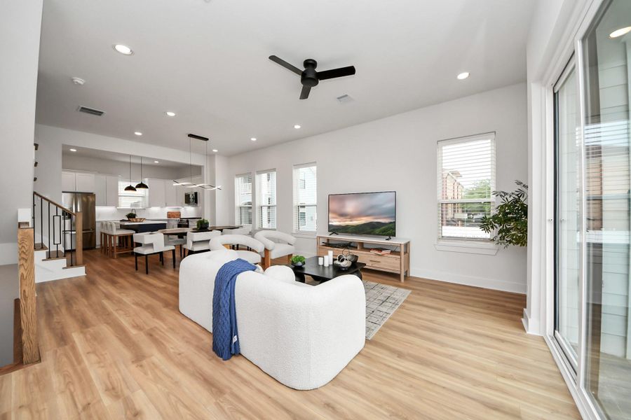 Furnished interior view inside a new home in , Houston (Image 10).
