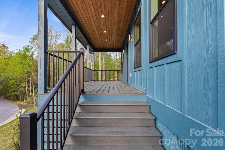 Exterior details and patio area of a home in , Arden (Image 3).