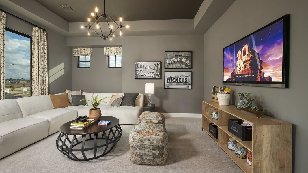 Furnished interior view inside a new home in Cross Creek West 55', Fulshear (Image 11). Furnished interior view inside a new home in Cross Creek West 55', Fulshear (Image 11).