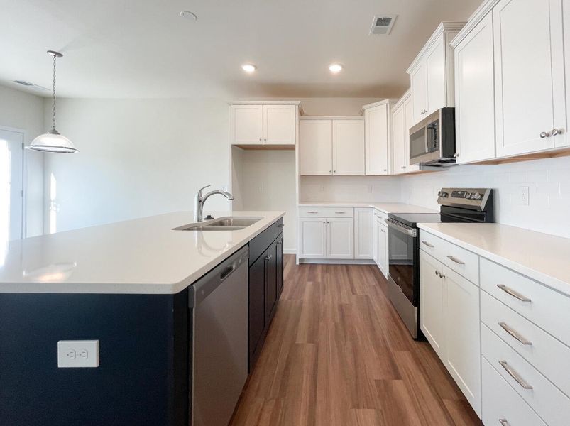 Furnished interior view inside a new home in Bellevue Townhomes, Greenville (Image 7).