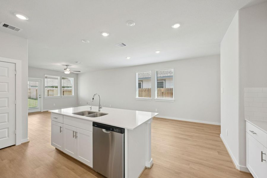 Furnished interior view inside a new home in Landing Meadows - Traditional Series, New Caney (Image 8).