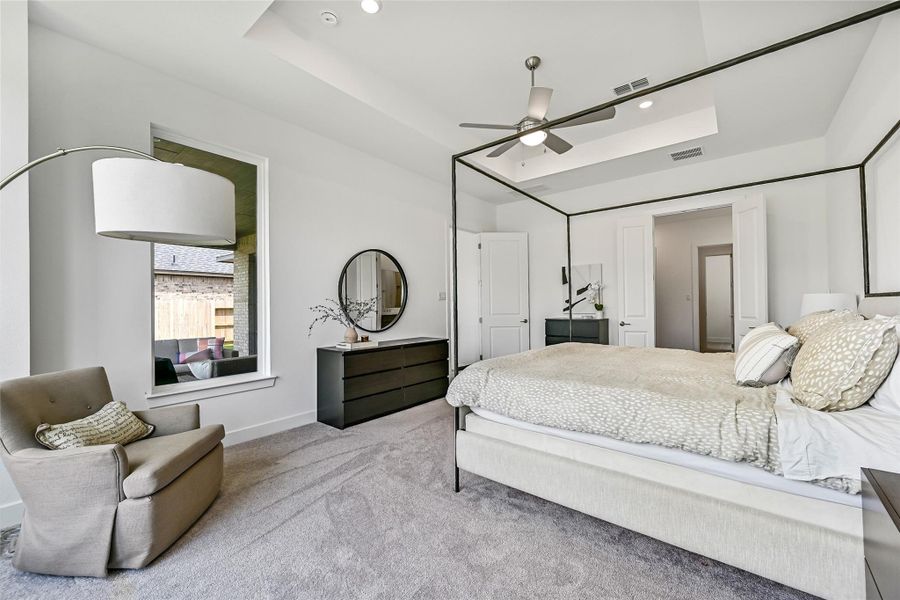 Furnished interior view inside a new home in Avalon at Friendswood 60s, Friendswood (Image 29). Furnished interior view inside a new home in Avalon at Friendswood 60s, Friendswood (Image 29).