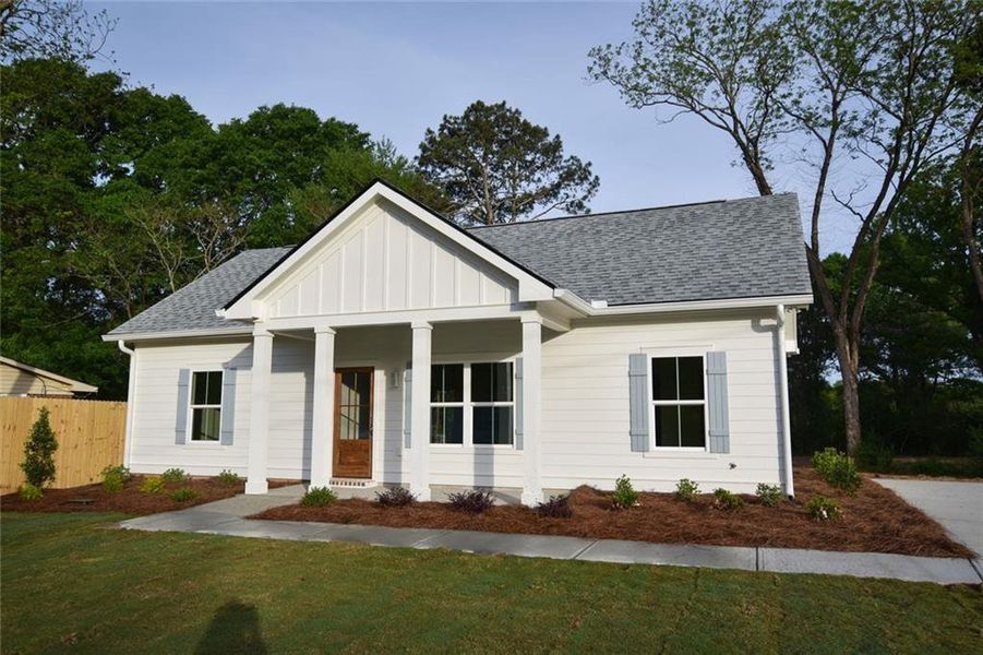 Front exterior of a new home in , Watkinsville, GA, highlighting curb appeal (Image 2). Front exterior of a new home in , Watkinsville, GA, highlighting curb appeal (Image 2).