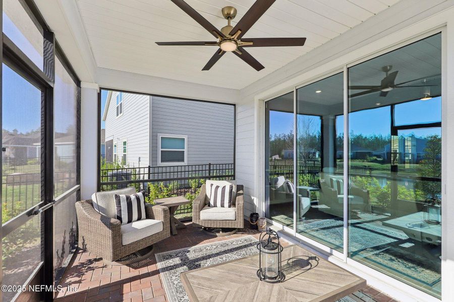Exterior details and patio area of a home in Shearwater, St. Augustine (Image 25).