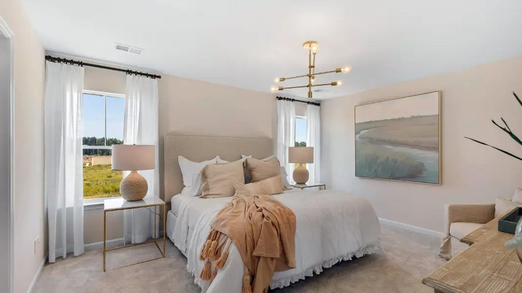 Furnished interior view inside a new home in Sweetgrass at Summers Corner, Summerville (Image 22). Furnished interior view inside a new home in Sweetgrass at Summers Corner, Summerville (Image 22).