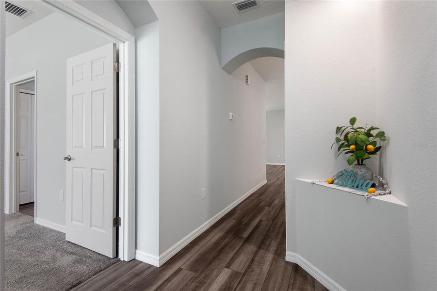 Furnished interior view inside a new home in Sawmill Creek at Palm Coast Park, Palm Coast (Image 6). Furnished interior view inside a new home in Sawmill Creek at Palm Coast Park, Palm Coast (Image 6).