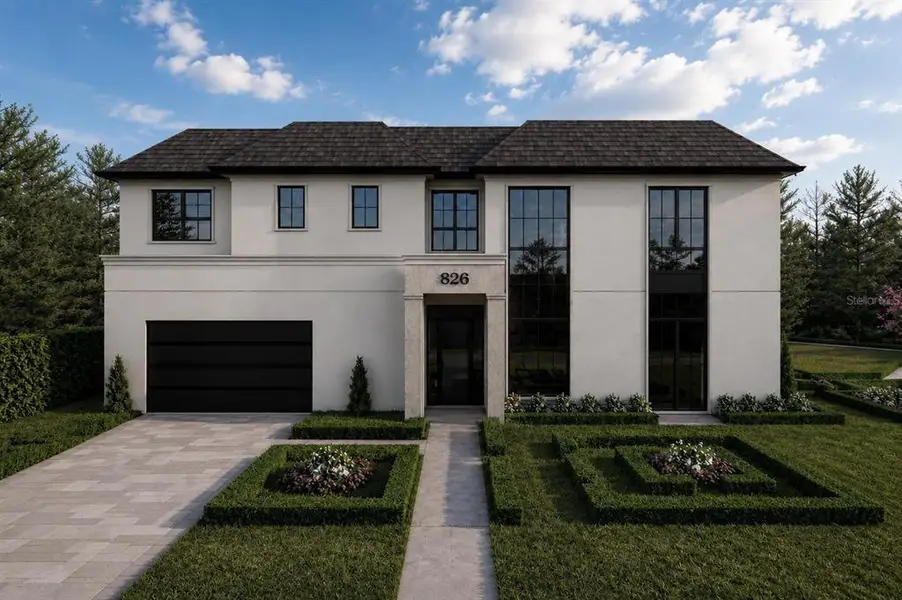 Front exterior of a new home in , Orlando, FL, highlighting curb appeal (Image 1). Front exterior of a new home in , Orlando, FL, highlighting curb appeal (Image 1).