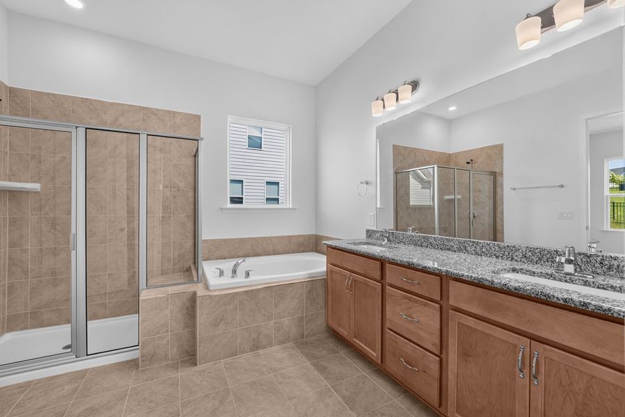 Furnished interior view inside a new home in Estates at Sugar Creek, Fort Mill (Image 6).