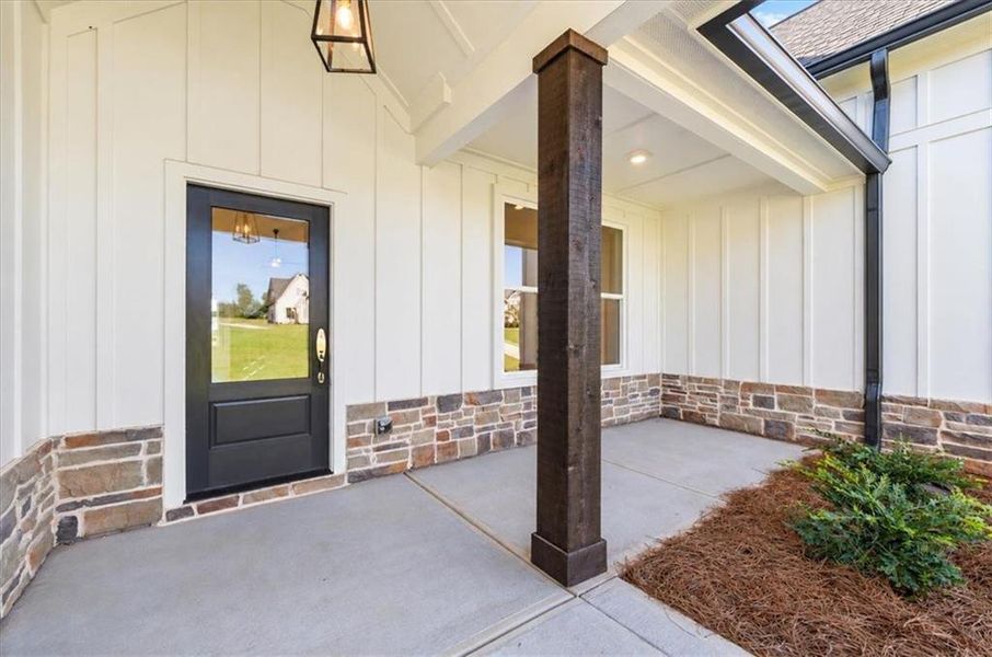 Exterior details and patio area of a home in , Cumming (Image 37).