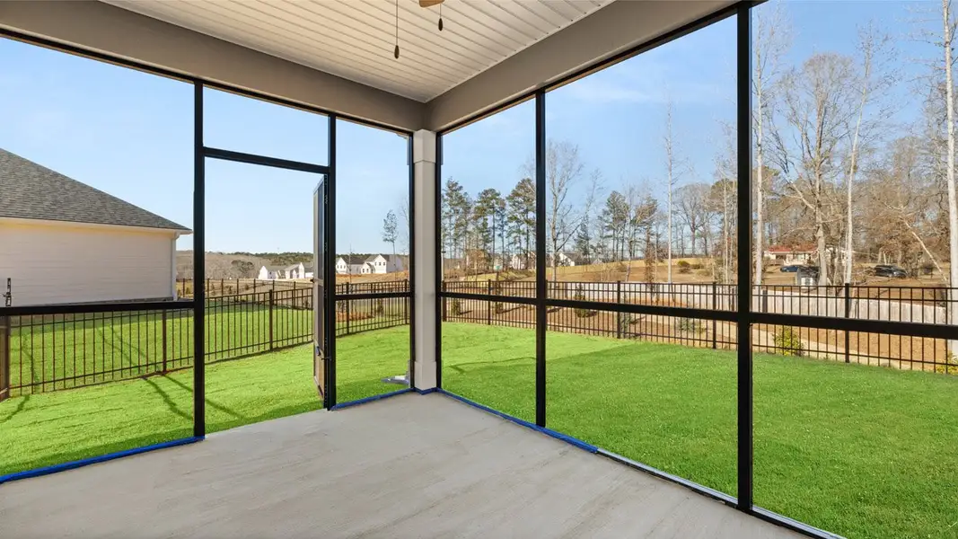 Exterior details and patio area of a home in Oak Ridge Meadows - Active Adult, Locust Grove (Image 3). Exterior details and patio area of a home in Oak Ridge Meadows - Active Adult, Locust Grove (Image 3).
