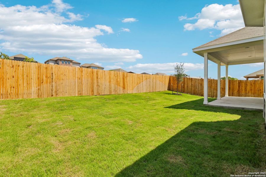 Exterior details and patio area of a home in Sagebrooke - Classic Series, San Antonio (Image 20). Exterior details and patio area of a home in Sagebrooke - Classic Series, San Antonio (Image 20).