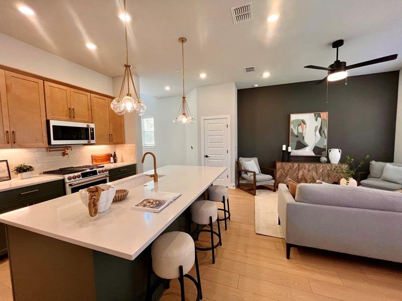 Kitchen - Family Room (Staged) Kitchen - Family Room (Staged)