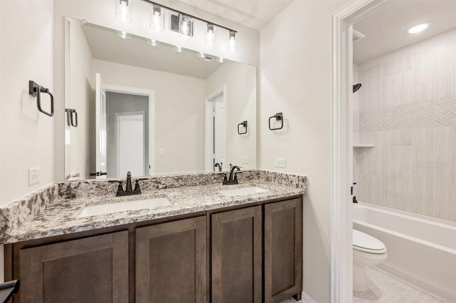 Furnished interior view inside a new home in Creekview Meadows, Pilot Point (Image 15).