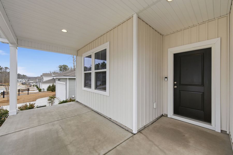 Exterior details and patio area of a home in Grand Arbor, Blythewood (Image 3).