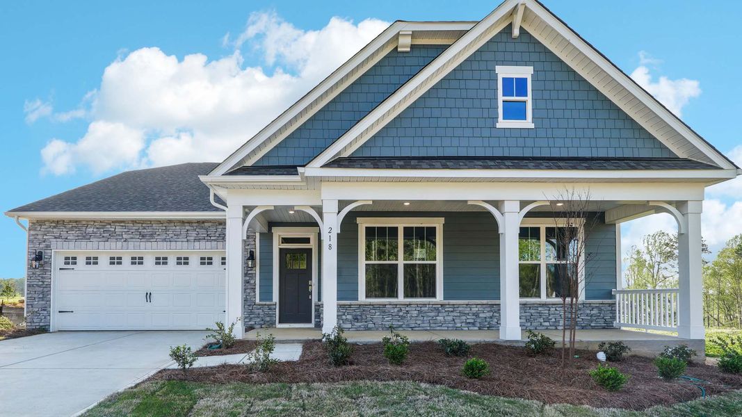 Representative exterior photo of a completed home built from the Willow by D.R. Horton in Westport, York, SC (Image 1).