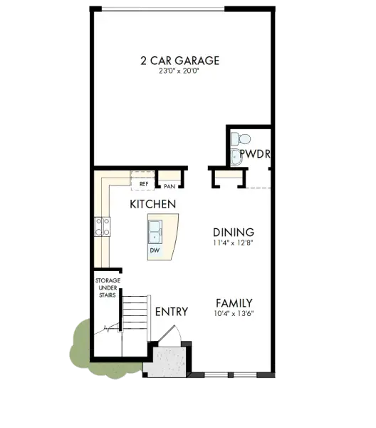 2D floor plan layout of this home in Persimmon Place - Townhomes, Wesley Chapel, FL (Image 2). 2D floor plan layout of this home in Persimmon Place - Townhomes, Wesley Chapel, FL (Image 2).