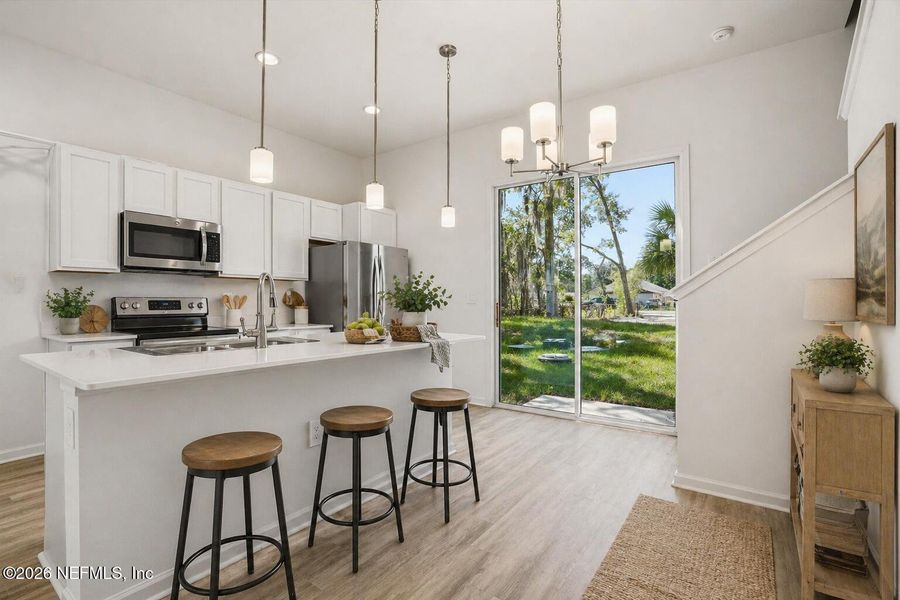 Furnished interior view inside a new home in , Jacksonville (Image 13).