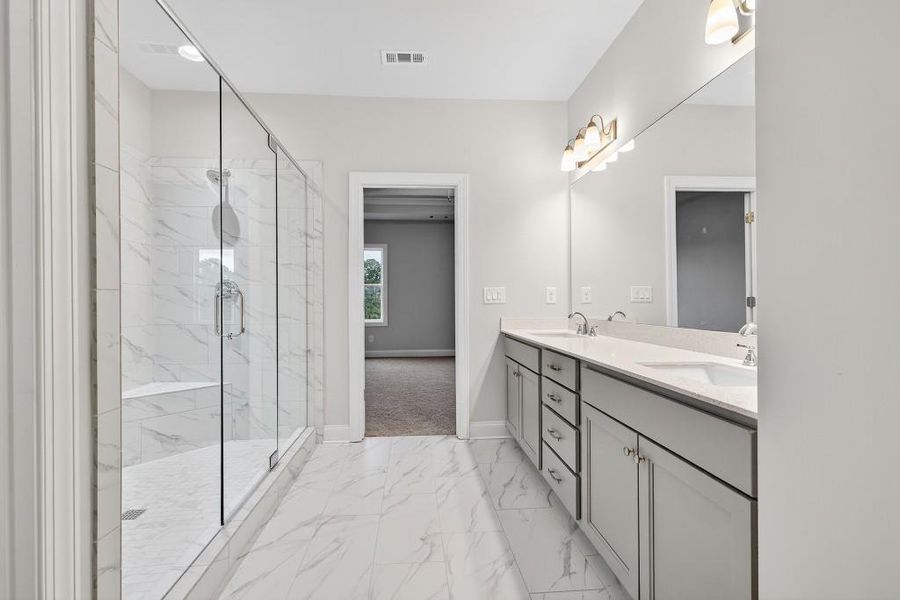 Furnished interior view inside a new home in Hemingway, Flowery Branch (Image 10).
