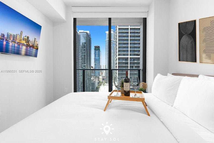 Furnished interior view inside a new home in , Miami (Image 14).