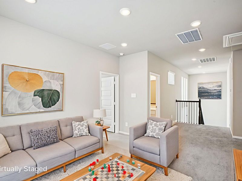 Furnished interior view inside a new home in Katy Grand Village - Luxe Series, Katy (Image 7).