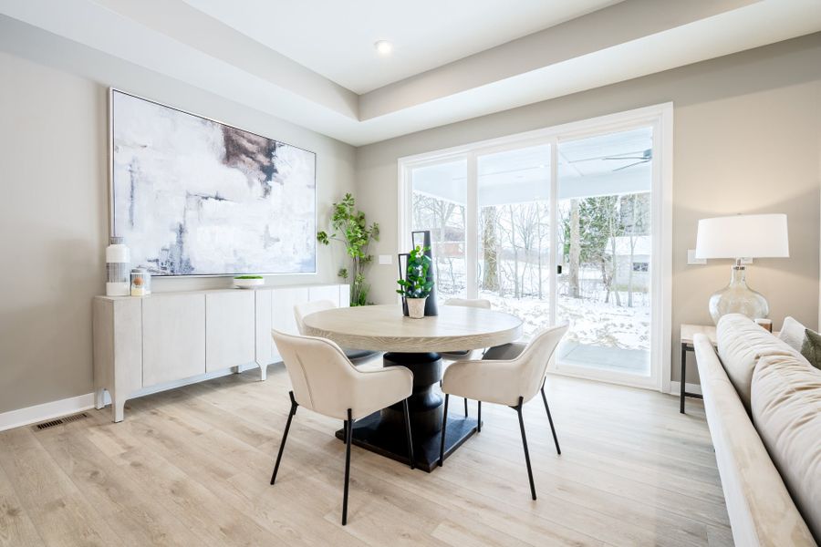 Representative furnished interior of a home built from the Morgan by Fischer Homes in Easton Park, Dallas (Image 11).