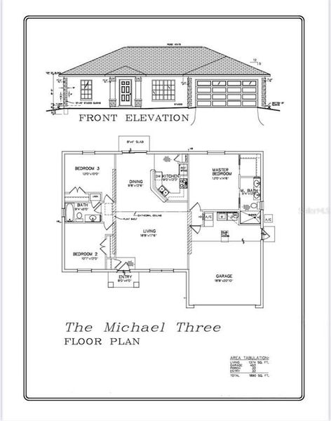 2D floor plan layout of this home in , Summerfield, FL (Image 2).