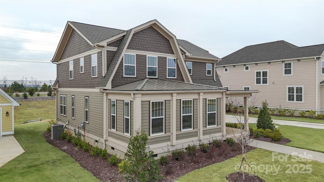 Front exterior of a new home in Riverwalk, Rock Hill, SC, highlighting curb appeal (Image 21).
