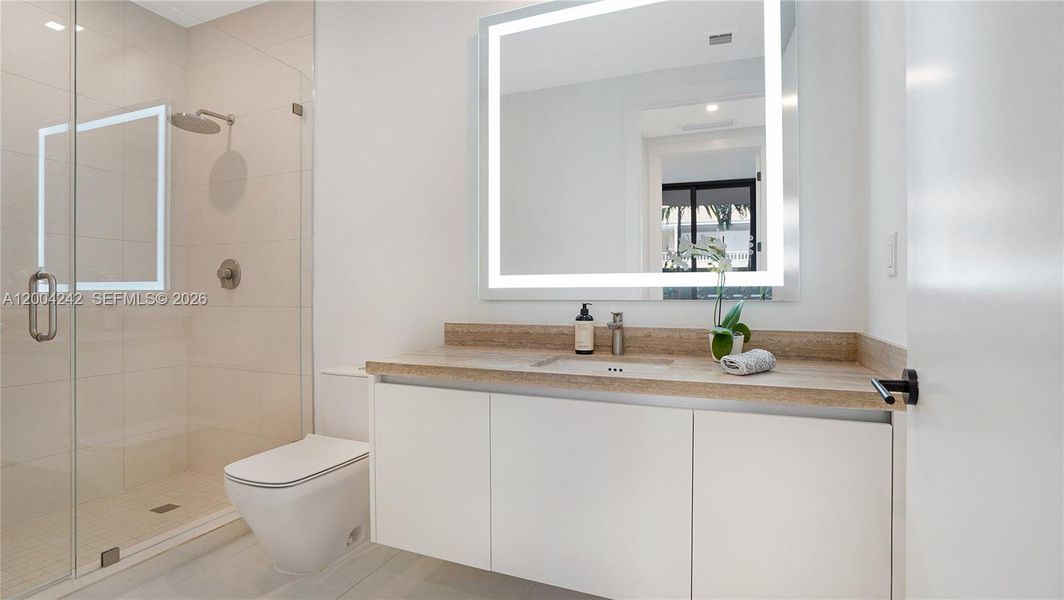 Furnished interior view inside a new home in , Miami (Image 13).