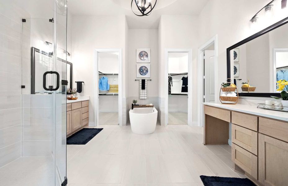 Furnished interior view inside a new home in Artavia 70′, Conroe (Image 29).