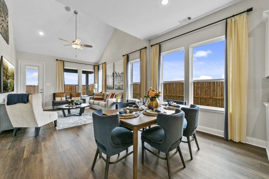 Representative furnished interior of a home built from the Duets D413 by Landon Homes in Lexington Frisco, Frisco (Image 6). Representative furnished interior of a home built from the Duets D413 by Landon Homes in Lexington Frisco, Frisco (Image 6).