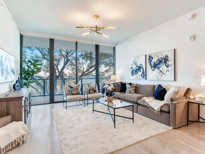 Furnished interior view inside a new home in , Tampa (Image 49).