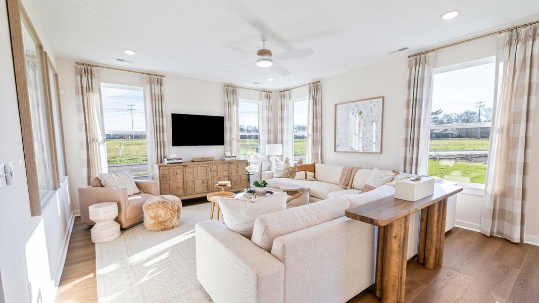 Representative furnished interior of a home built from the Bedford by DRB Homes in Cottages of Bearwood, Mount Pleasant (Image 12).