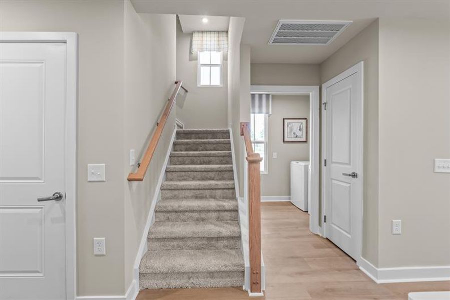 Representative unfurnished interior of a home built from the NEW - Dunmore by Ryan Homes in Middle Creek Village, Bolivia (Image 22).