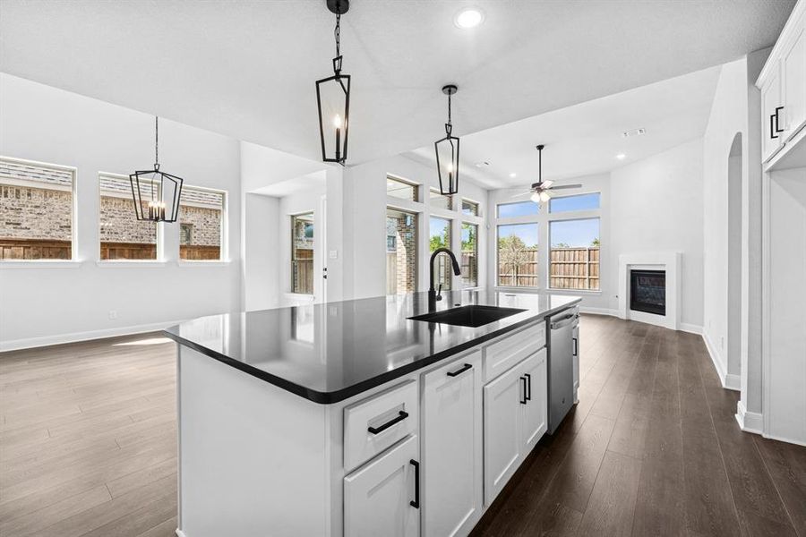 Furnished interior view inside a new home in South Pointe  Cottage Series, Mansfield (Image 8).