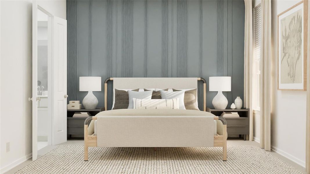 Furnished interior view inside a new home in Anniston, Katy (Image 21).