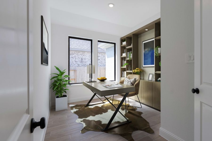 Furnished interior view inside a new home in Bridgeland, Cypress (Image 6). Furnished interior view inside a new home in Bridgeland, Cypress (Image 6).