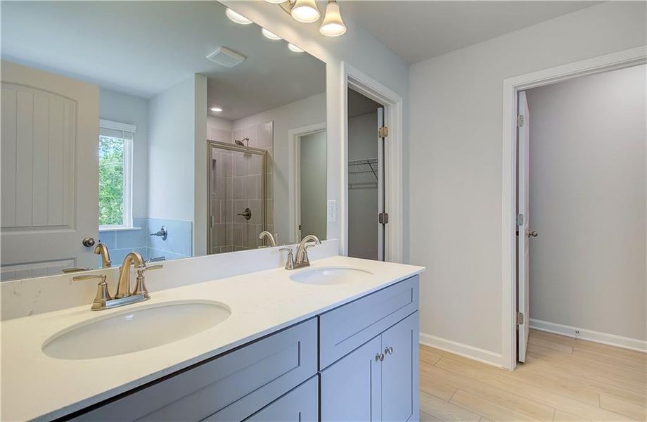 Furnished interior view inside a new home in Enclave at Evergreen, Fairburn (Image 10).