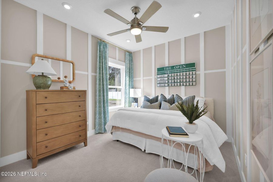 Furnished interior view inside a new home in Landing at Olde Florida, St. Augustine (Image 27).