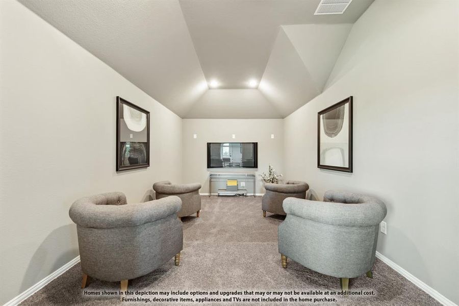 Furnished interior view inside a new home in Mockingbird Hills, Joshua (Image 33). Furnished interior view inside a new home in Mockingbird Hills, Joshua (Image 33).